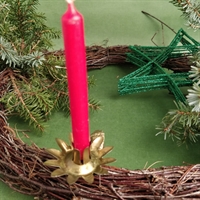messing lysklips til juletræet gammel jule lysholder julepynt